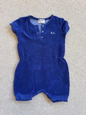 Bobo Choses Royal Blue Terry Romper
